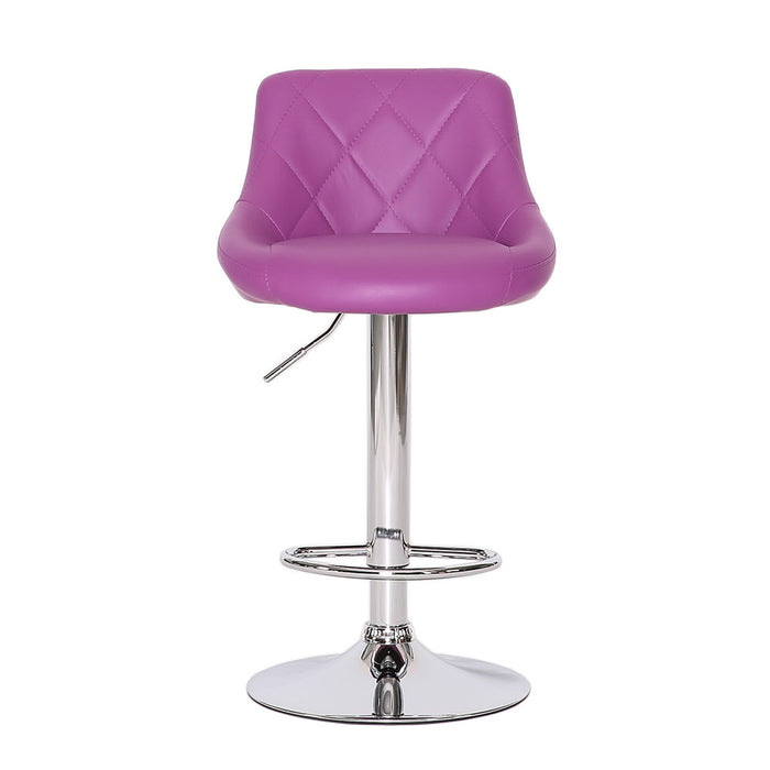 2er Set Barhocker Lila Clubsessel