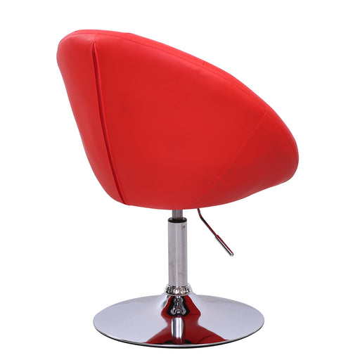 SVITA HAVANNA Cocktailsessel Kunstleder rot von schräg hinten