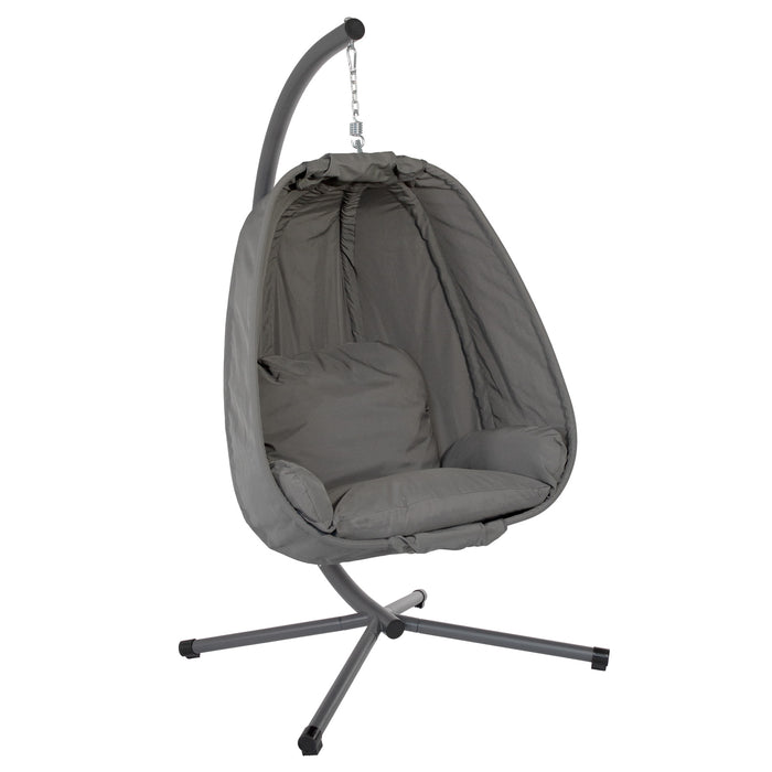 COZY Hängesessel mit Gestell aus Stahl Outdoor Hängekorb