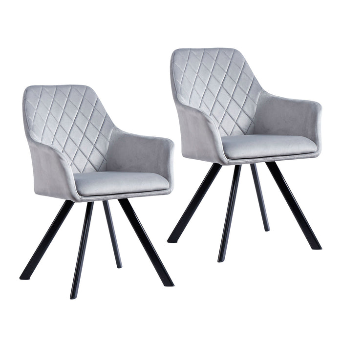 MASON 2er Set Esszimmerstuhl mit Armlehne