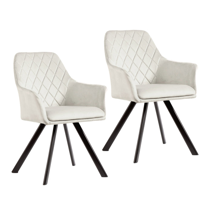 MASON 2er Set Esszimmerstuhl mit Armlehne