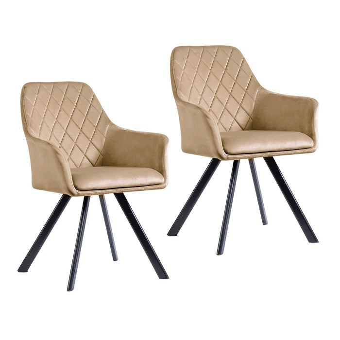 MASON 2er Set Esszimmerstuhl mit Armlehne