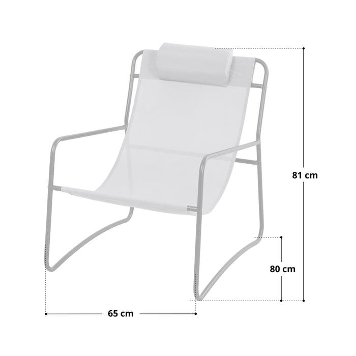 B-Ware SVEIO 2er Set Outdoor Sessel Blau