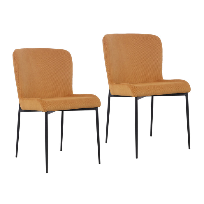 B-Ware FREDDIE 2er-Set Esszimmerstuhl Senfgelb