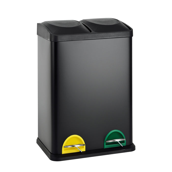 TC2X20 Mülleimer Schwarz 40 Liter (2x20L)