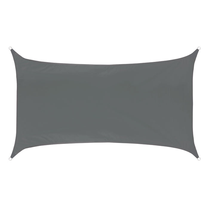 Sonnensegel Viereck Dunkelgrau 2x4m