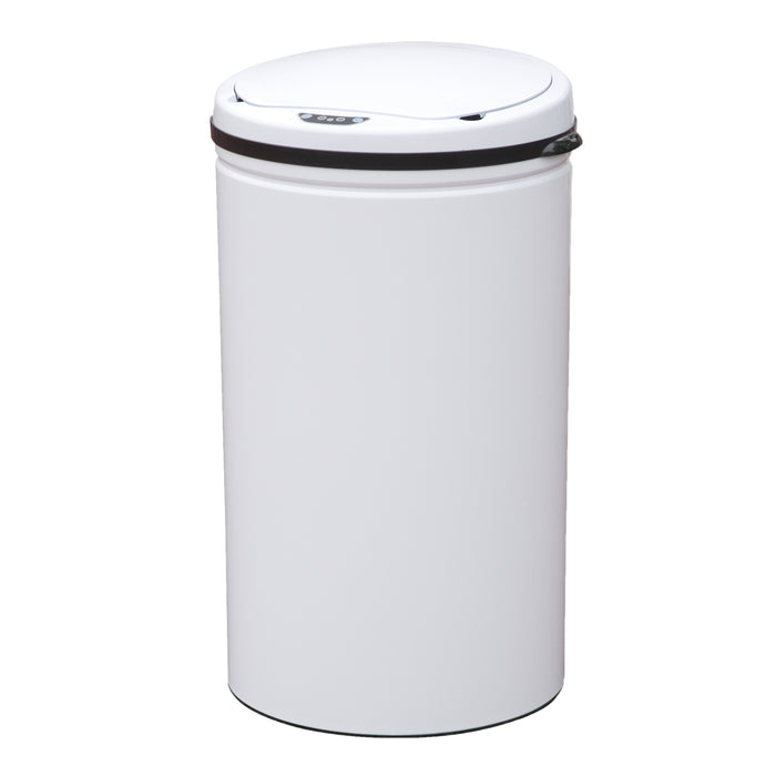 SVITA R30 Runder weißer Abfalleimer mit automatischem Sensor