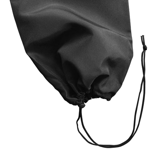 Schwarze Abdeckhaube für Sonnenschirm mit Kordelzug und Stopper zur Befestigung