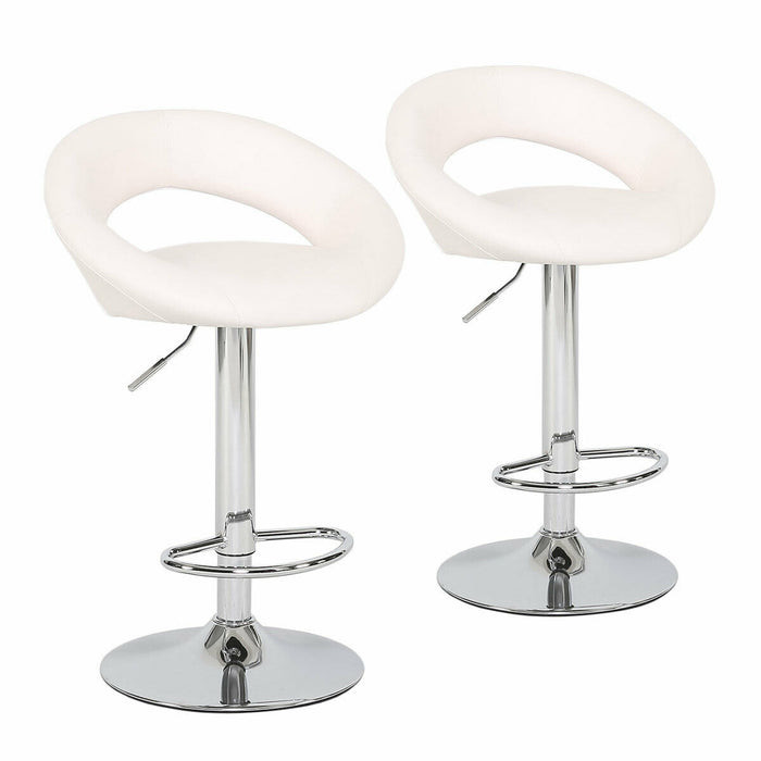 2er Set Barhocker Lounge Hocker Barstuhl Küchestuhl Tresenstuhl Cocktail weiß