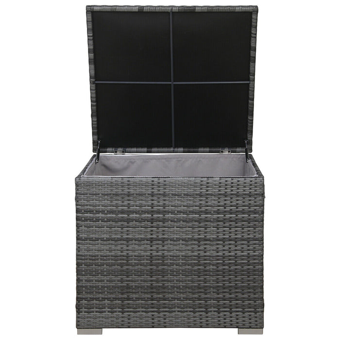 Auflagenbox Polyrattan Gartenbox Erweiterung Kissenbox LUGANO CALIFORNIA