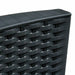 Detailansicht des schwarzen Polyrattan Geflechts