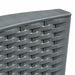 Detailansicht des grauen Polyrattan Geflechts