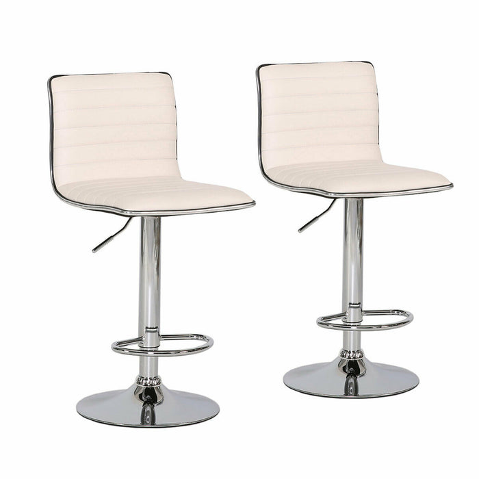 2er Set Barhocker Lounge Hocker Barstuhl Küchestuhl Tresenstuhl Cocktail weiß