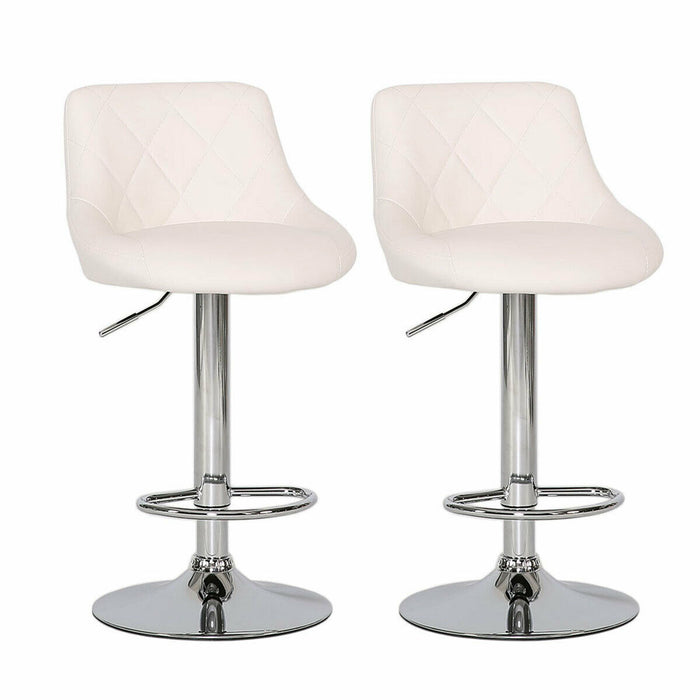 2er Set Barhocker Lounge Hocker Barstuhl Küchestuhl Tresenstuhl Cocktail weiß
