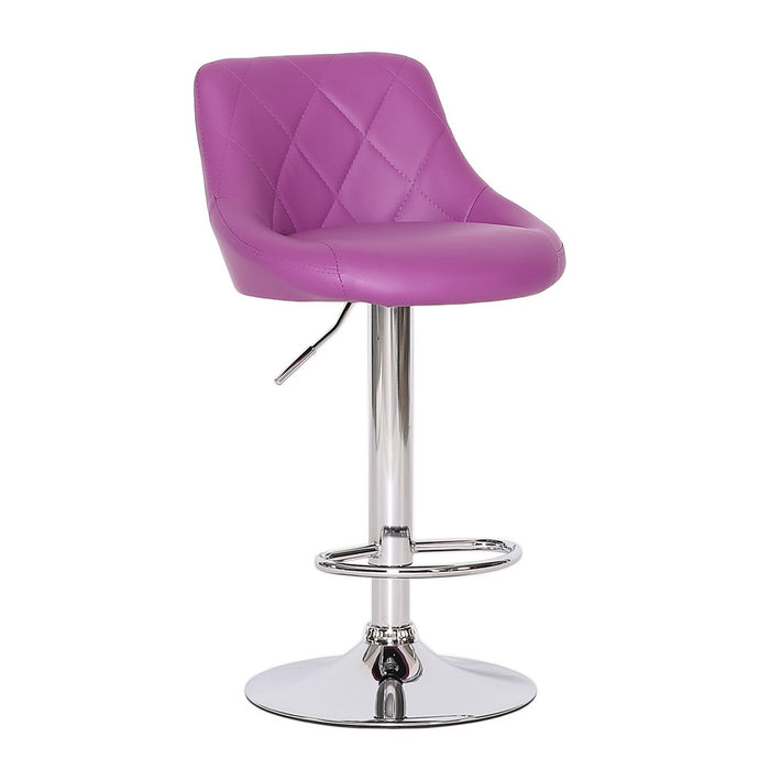 2er Set Barhocker Lila Clubsessel