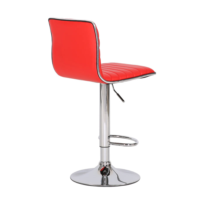 2er Set Barhocker Rot Clubsessel