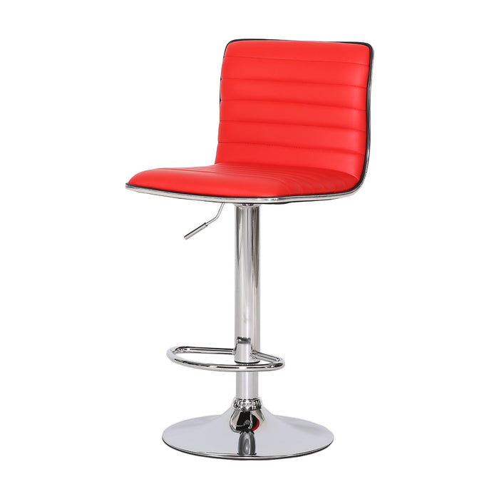 2er Set Barhocker Rot Clubsessel
