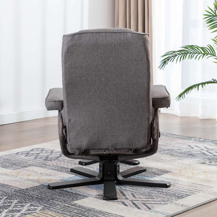 B-Ware CHARLES Relaxsessel Stoff Grau