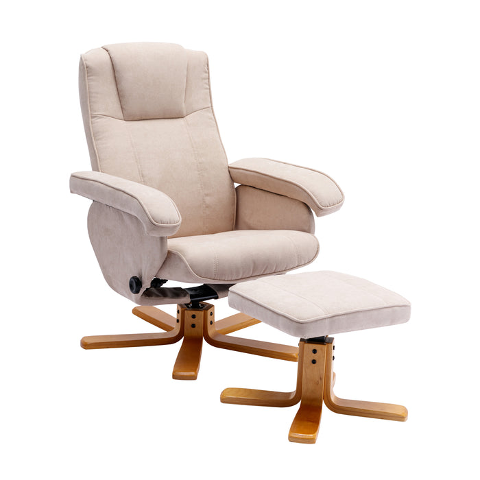 B-Ware CHARLES Relaxsessel Stoff Beige