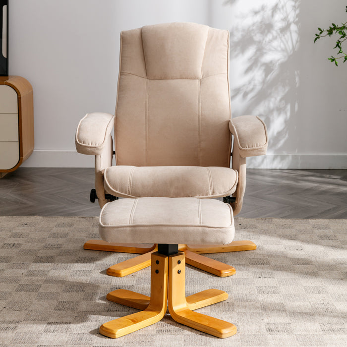 B-Ware CHARLES Relaxsessel Stoff Beige