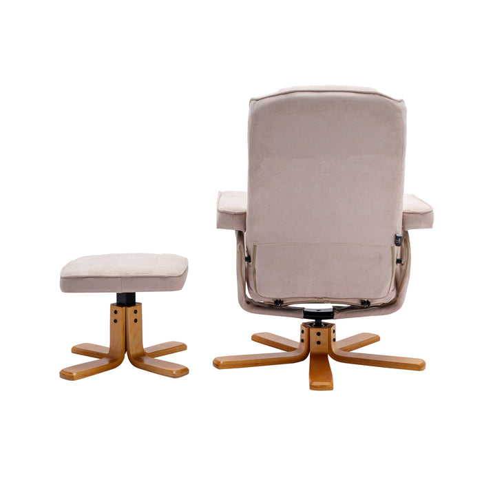 B-Ware CHARLES Relaxsessel Stoff Beige