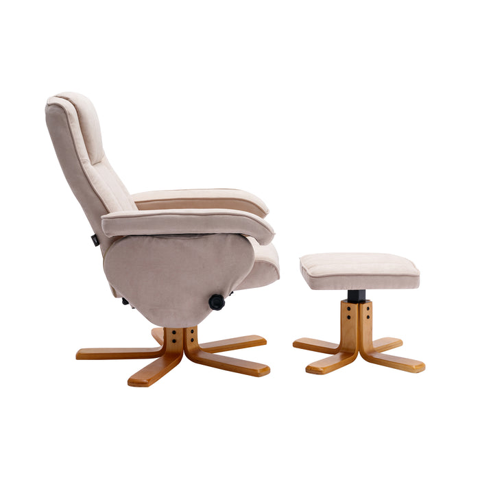 B-Ware CHARLES Relaxsessel Stoff Beige