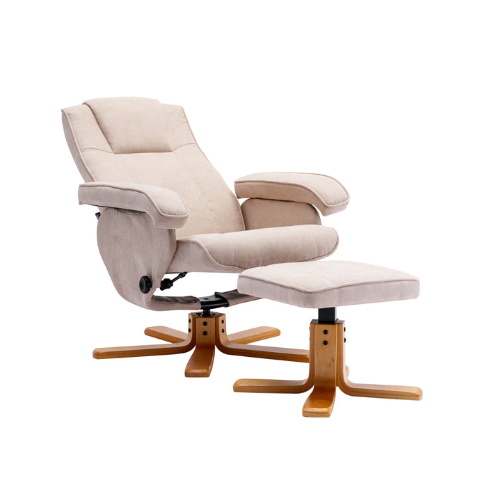 B-Ware CHARLES Relaxsessel Stoff Beige