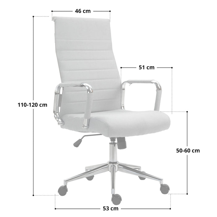 B-Ware OFFICE Comfort Schreibtischstuhl Stoff Dunkelgrau