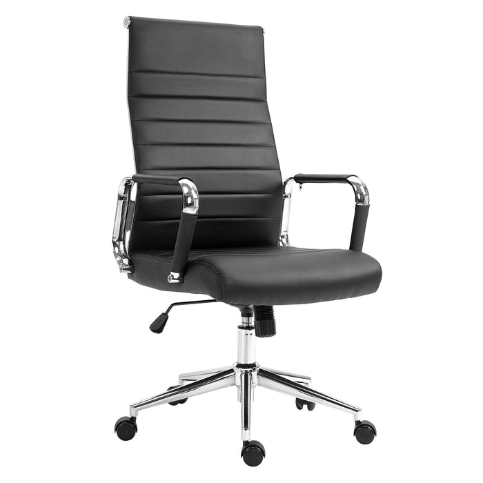 B-Ware  OFFICE Comfort Schreibtischstuhl Kunstleder Schwarz