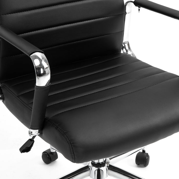 B-Ware  OFFICE Comfort Schreibtischstuhl Kunstleder Schwarz