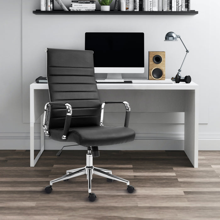 B-Ware  OFFICE Comfort Schreibtischstuhl Kunstleder Schwarz