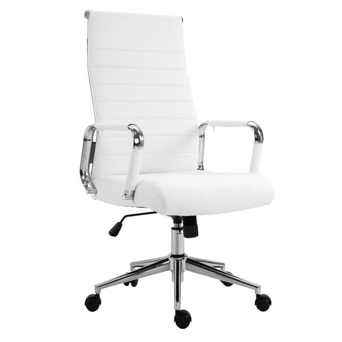 B-Ware OFFICE Comfort Schreibtischstuhl Kunstleder Weiß