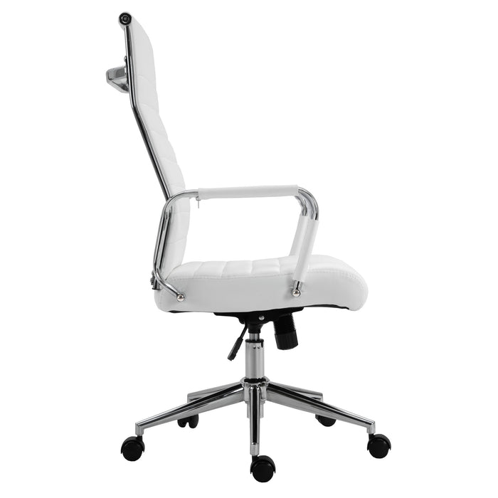 B-Ware OFFICE Comfort Schreibtischstuhl Kunstleder Weiß