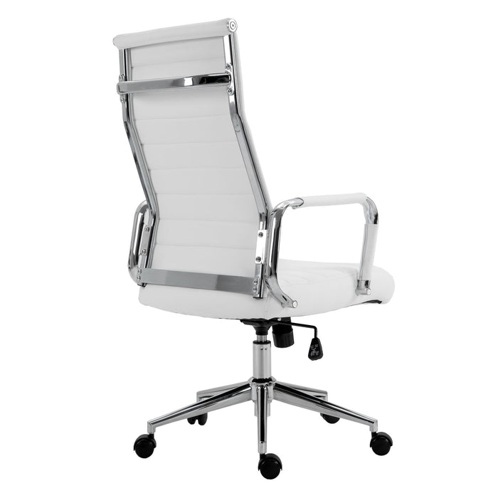 B-Ware OFFICE Comfort Schreibtischstuhl Kunstleder Weiß