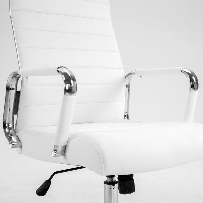 B-Ware OFFICE Comfort Schreibtischstuhl Kunstleder Weiß