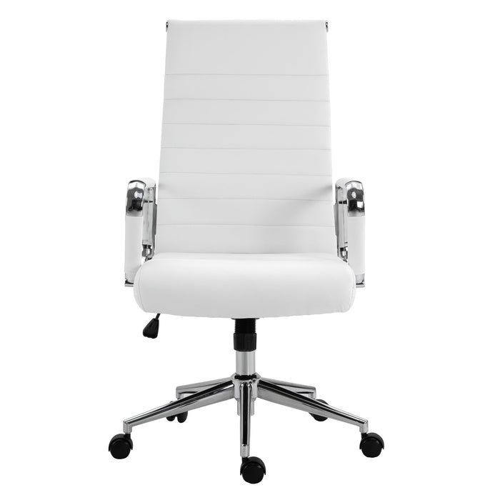 B-Ware OFFICE Comfort Schreibtischstuhl Kunstleder Weiß