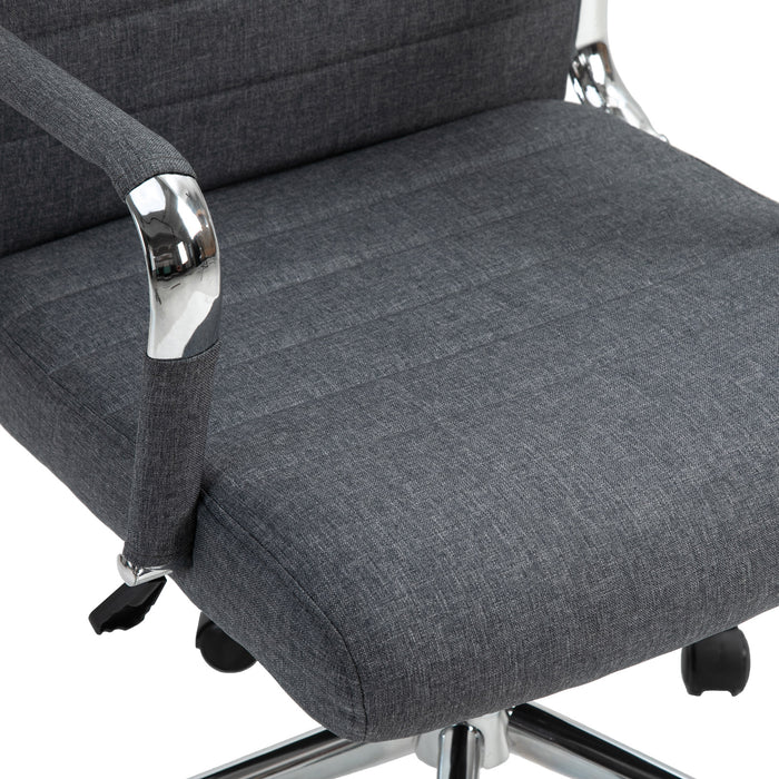 B-Ware OFFICE Comfort Schreibtischstuhl Stoff Dunkelgrau