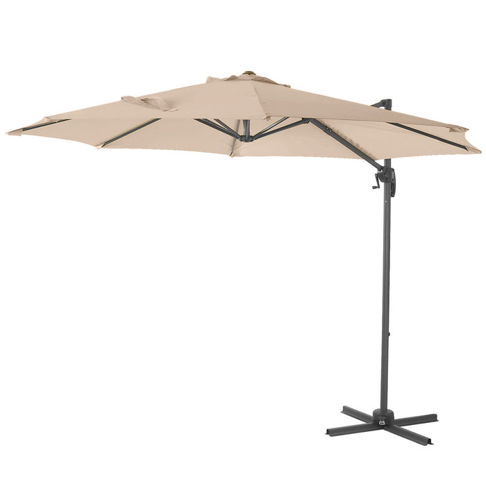 Set Ampelschirm 3m + Haube + Gewichte