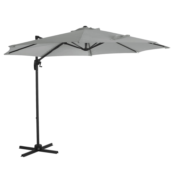 Set Ampelschirm 3m + Haube + Gewichte
