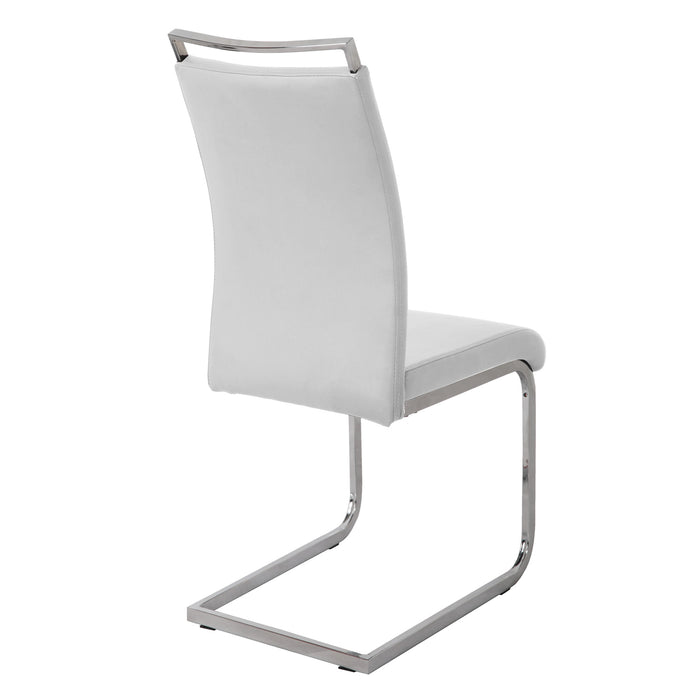 B-Ware JUDY 2er Set Freischwinger Stühle Weiß