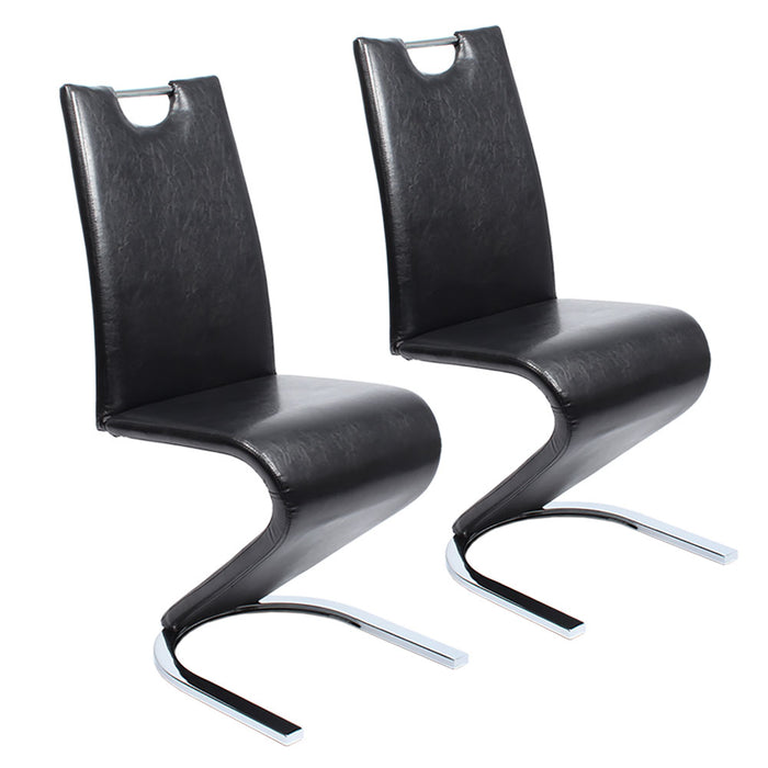 B-Ware Esszimmerstuhl 2er Set Schwarz