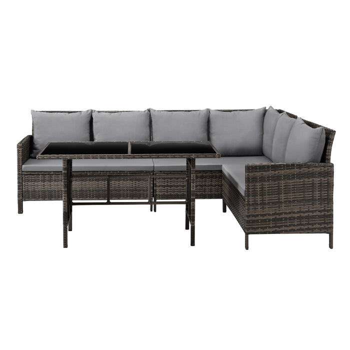 MADISON Rattan-Lounge Ecksofa Rattan-Lounge Gartenmöbel-Set