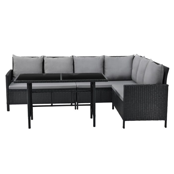 MADISON Rattan-Lounge Ecksofa Rattan-Lounge Gartenmöbel-Set