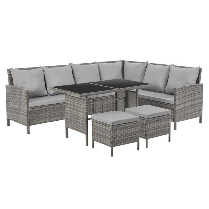 MADISON Rattan-Lounge Ecksofa Rattan-Lounge Gartenmöbel