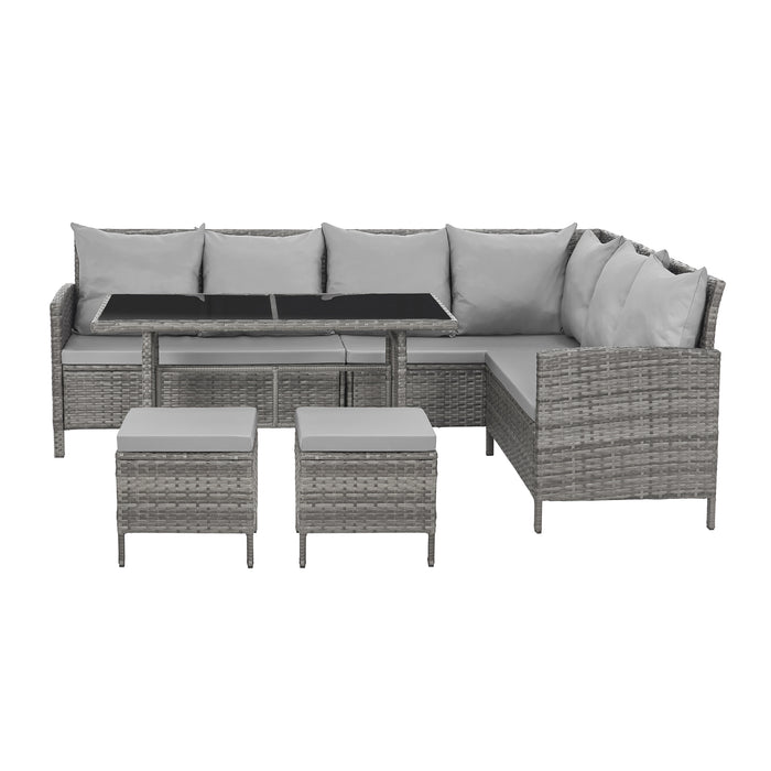 MADISON Rattan-Lounge Ecksofa Rattan-Lounge Gartenmöbel