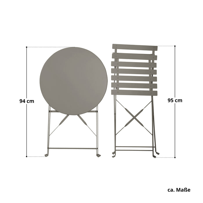 B-Ware Bistro-Set Taupe
