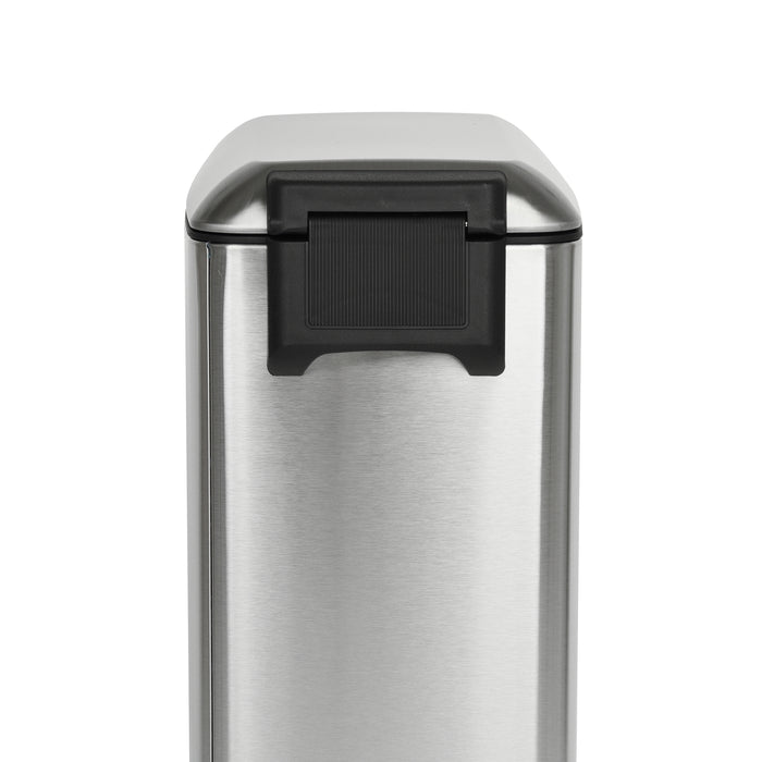 Edelstahl-Abfalleimer mit Deckel mit Softclose-Funktion
