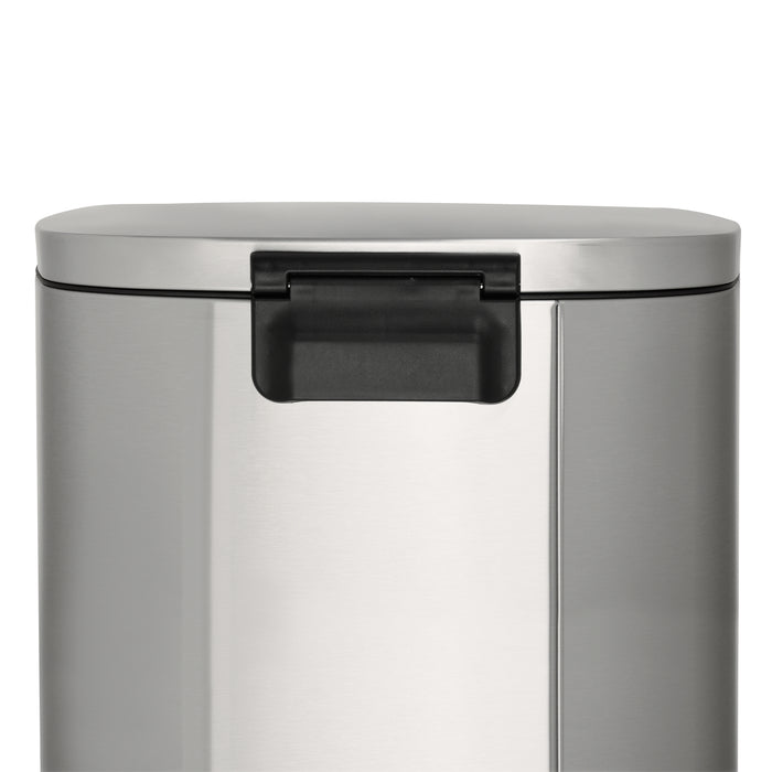 B-WareTQ50 Mülleimer 50 Liter Silber