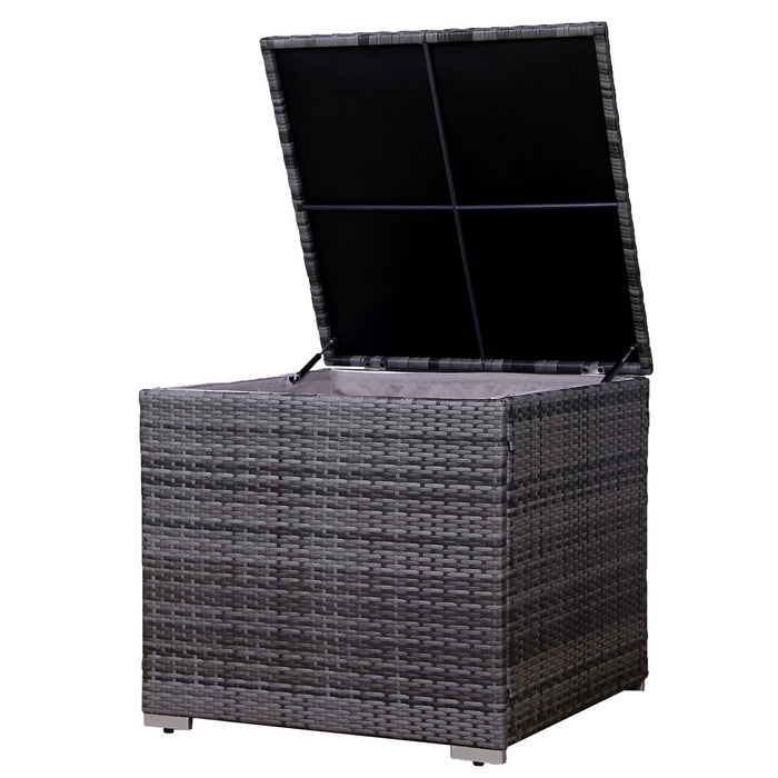 Auflagenbox Polyrattan Gartenbox Erweiterung Kissenbox LUGANO CALIFORNIA