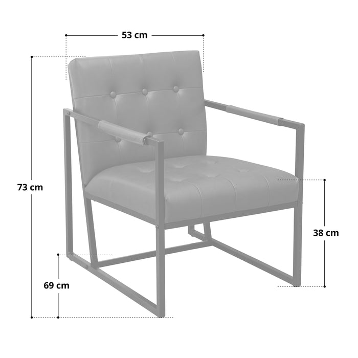 B-Ware JONES Sessel Dunkelgrau